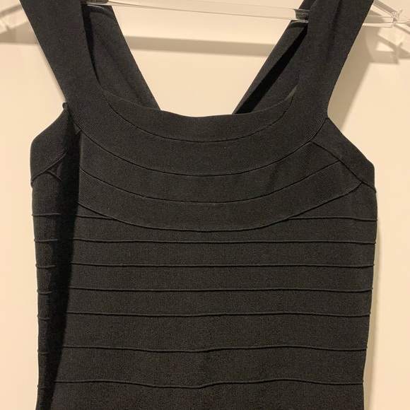 EXPRESS Black Bandage Dress    Like New Worn Once - Picture 4 of 5